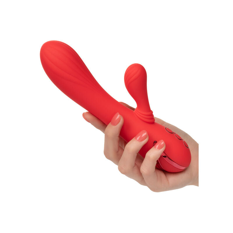 Vibratore Rabbit Riscaldato Calexotics Palisades Passion — Rosso