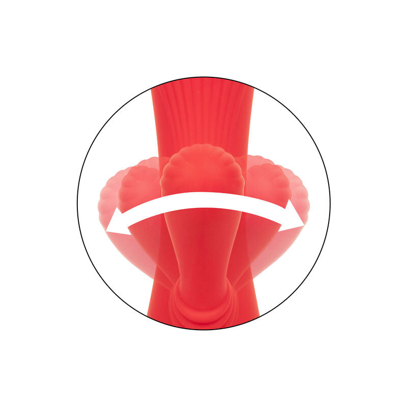 Vibratore Rabbit Riscaldato Calexotics Palisades Passion — Rosso