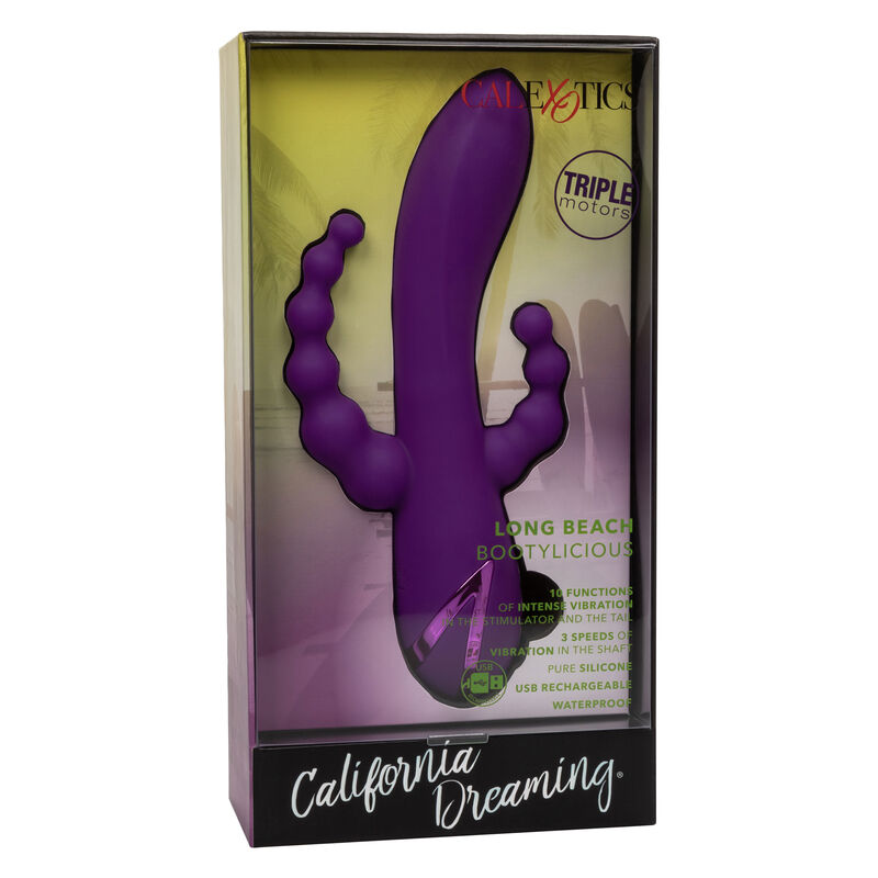Vibratore Rabbit Doppia Penetrazione Calexotics Long Beach — Viola