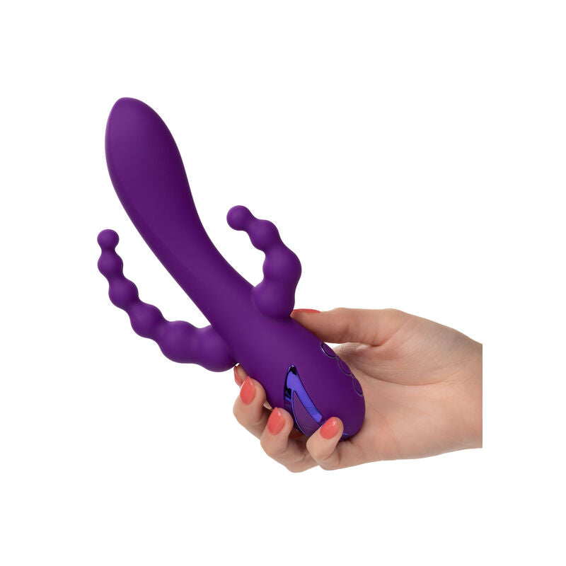Vibratore Rabbit Doppia Penetrazione Calexotics Long Beach — Viola