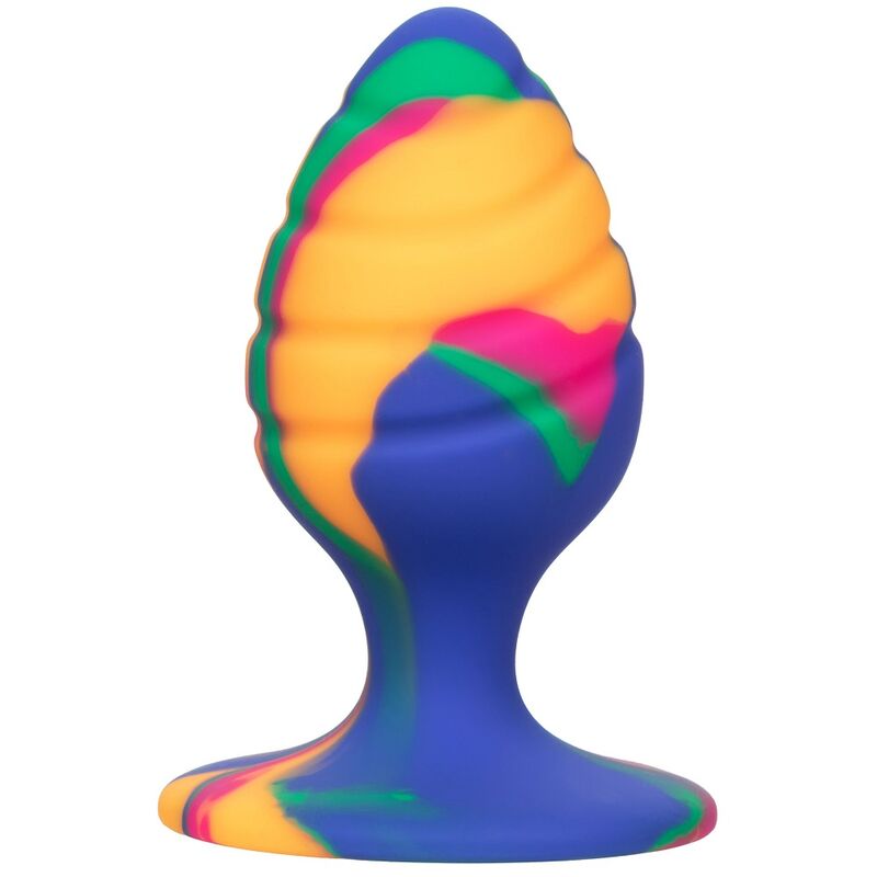 Plug Anale Medio Calexotics Cheeky Swirl — Silicone, Ventosa