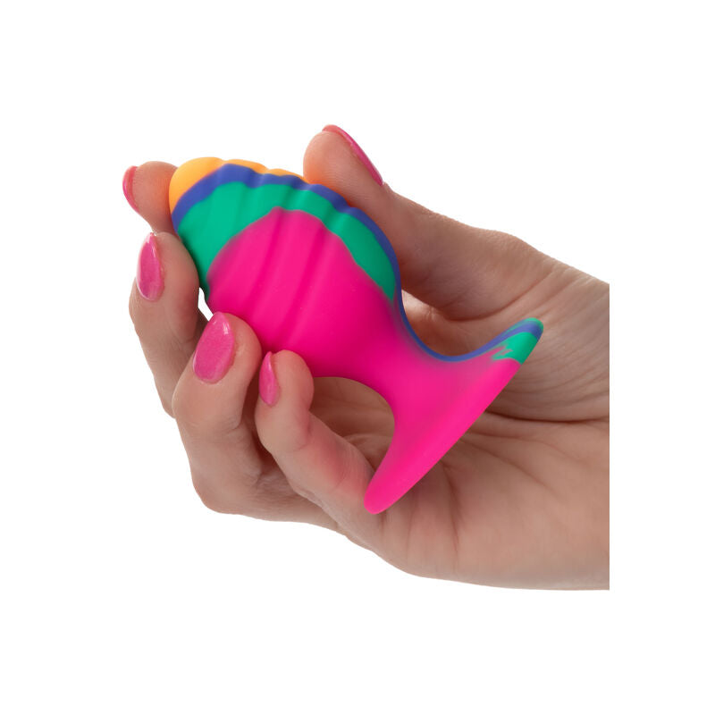 Plug Anale Medio Calexotics Cheeky Swirl — Silicone, Ventosa