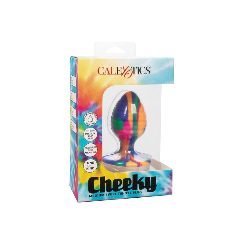 Plug Anale Medio Calexotics Cheeky Swirl — Silicone, Ventosa