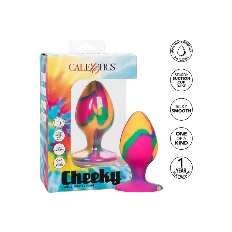Plug Anale Ventosa Calexotics Cheeky — Silicone Tie-Dye