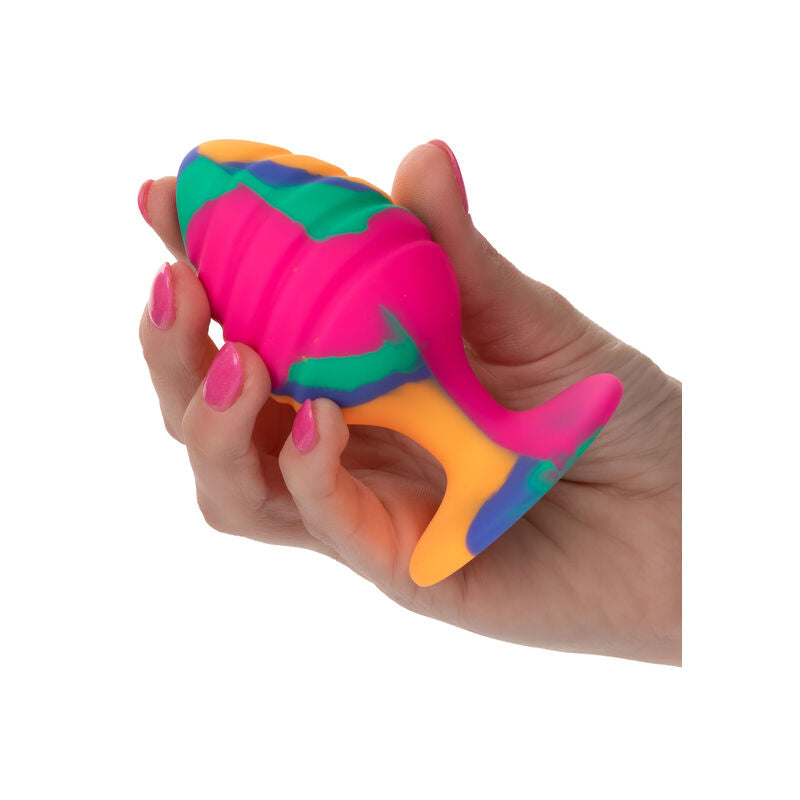 Plug Anale con Ventosa Calexotics Cheeky Swirl — Silicone