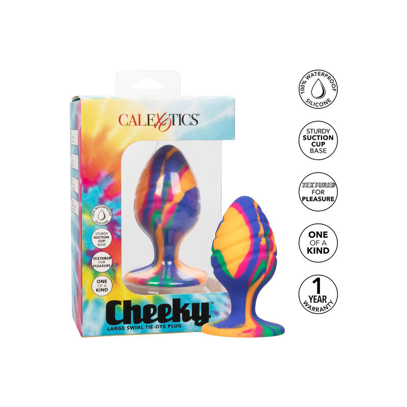 Plug Anale con Ventosa Calexotics Cheeky Swirl — Silicone