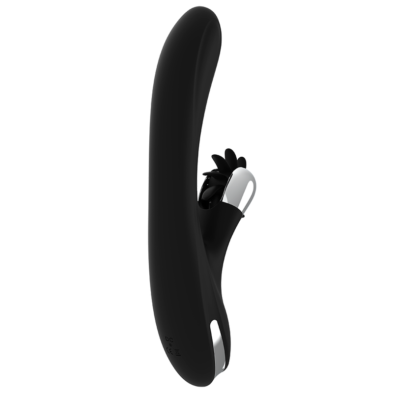 Vibratore Rabbit Black&Silver Vibra Bunny Johnny — Silicone