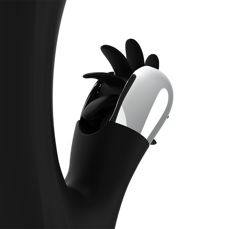 Vibratore Rabbit Black&Silver Grimm — Funzione Onda