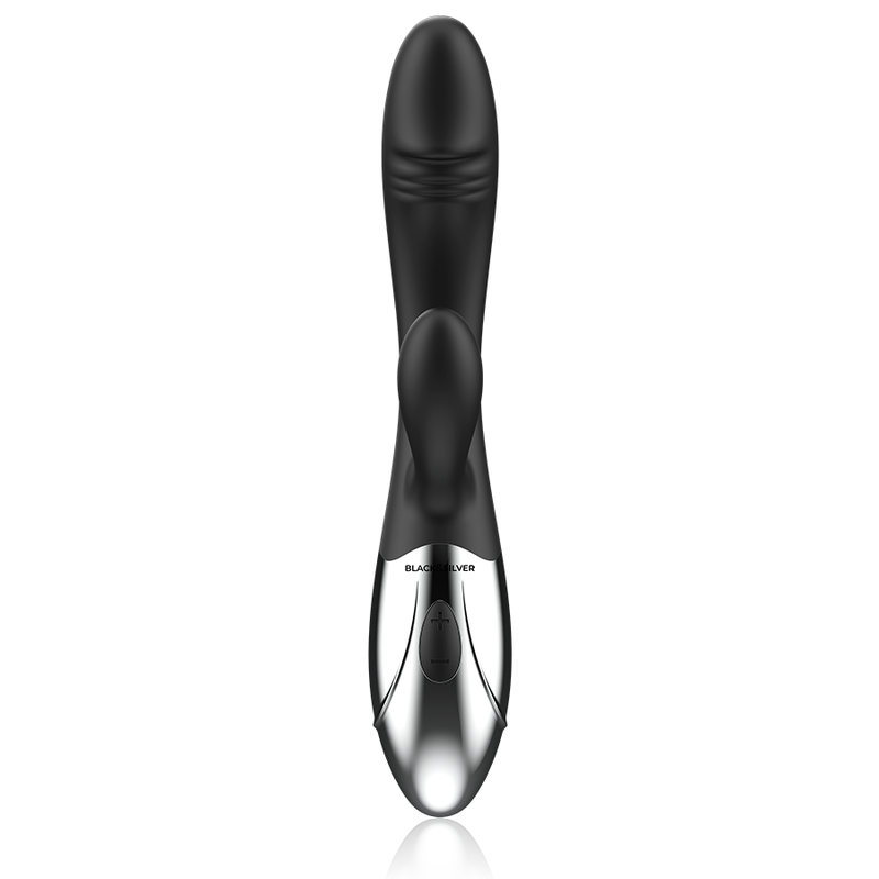 Vibratore Rotante Ricaricabile Black&Silver Kaleb — Silicone