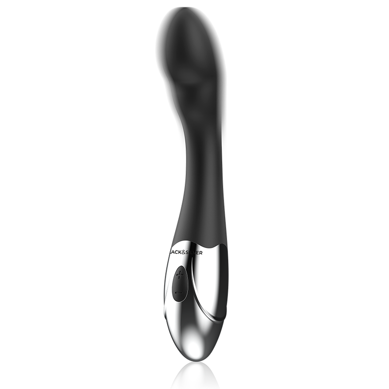 Vibratore Rabbit Black&Silver Kilian — Silicone, Ricaricabile USB