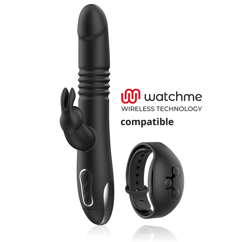 Vibratore Stimolante Wireless Black&Silver Kenji — Silicone