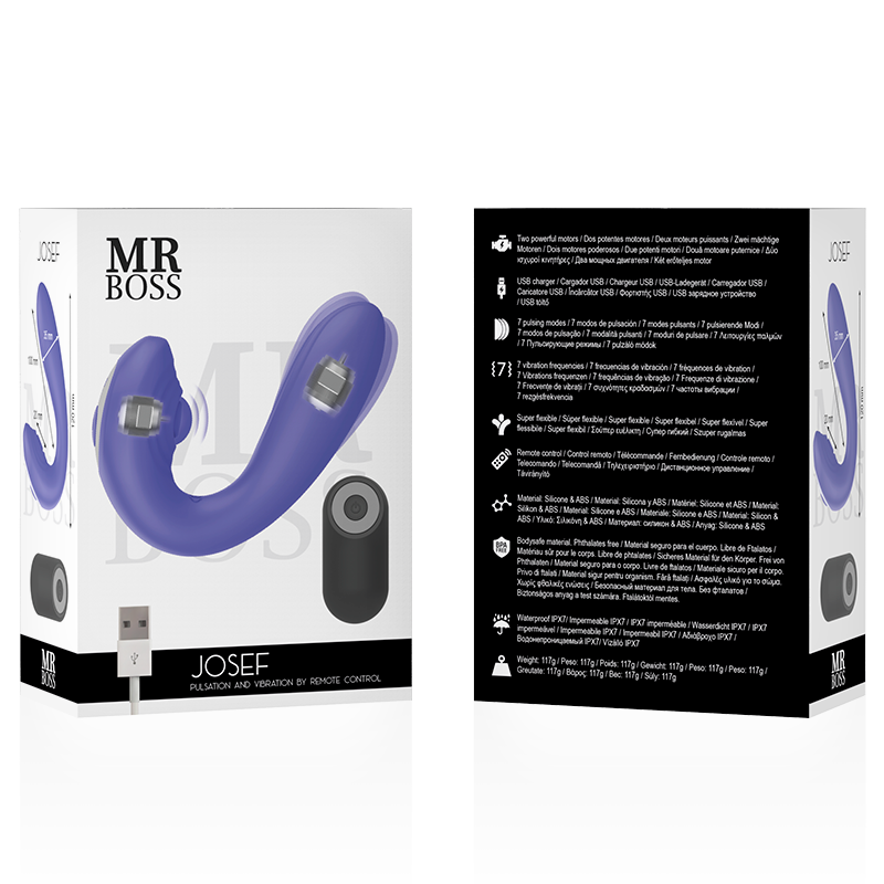 Vibratore Coppia con Telecomando Mr Boss Josef — Pulsazioni