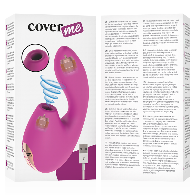 Vibratore Rabbit Succhia Clitoride Coverme — Silicone