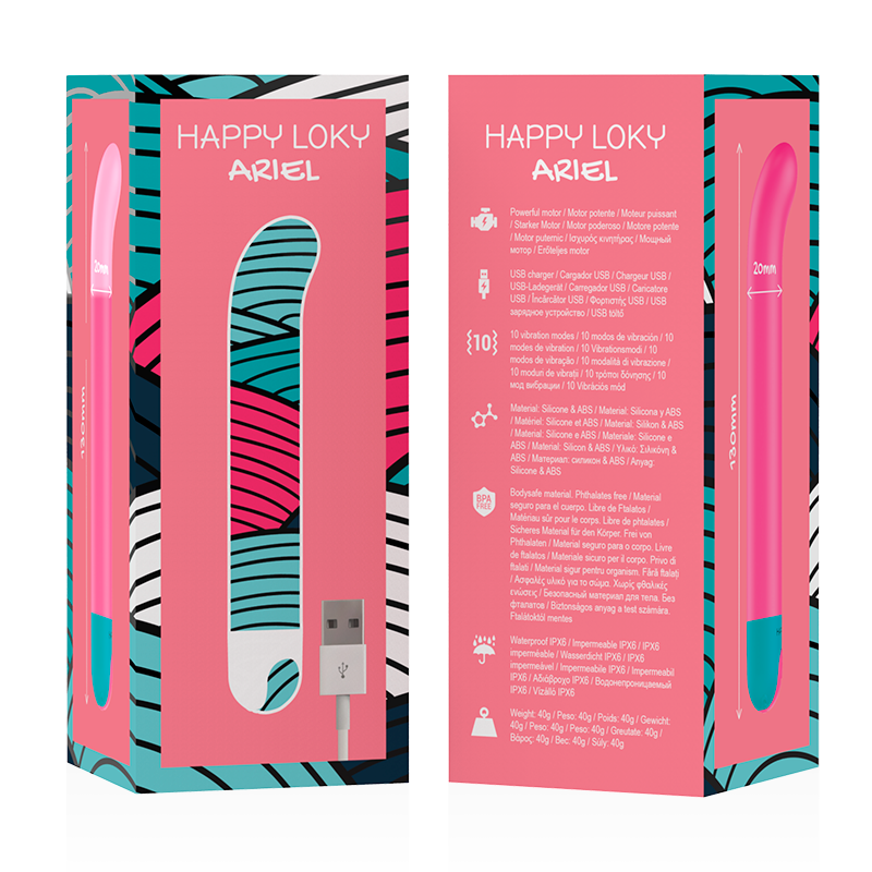 Vibratore Punto G Happy Loky Ariel — Silicone Morbido