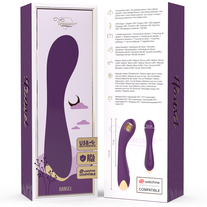 Vibratore Punto G Treasure Hansel — Wireless WatchMe