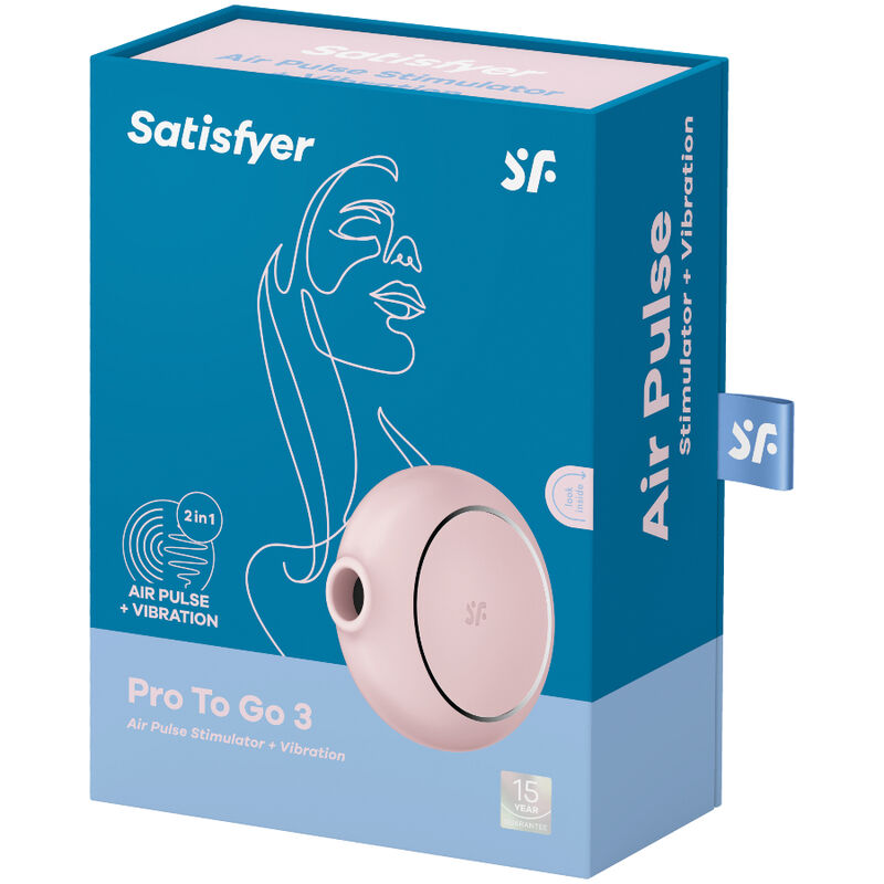 Succhia Clitoride Satisfyer Pro To Go 3 — Rosa, Vibrante