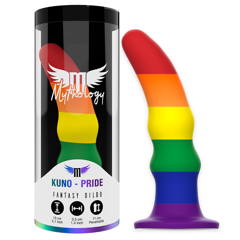 Dildo Fantasy Mythology Kuno Pride — 13 cm, Silicone Flessibile