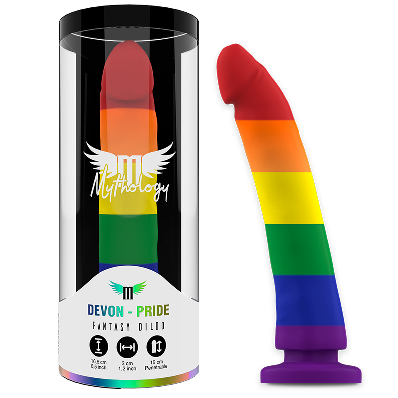 Dildo Fantasy Mythology Devon Pride — Taglia M, 15 cm
