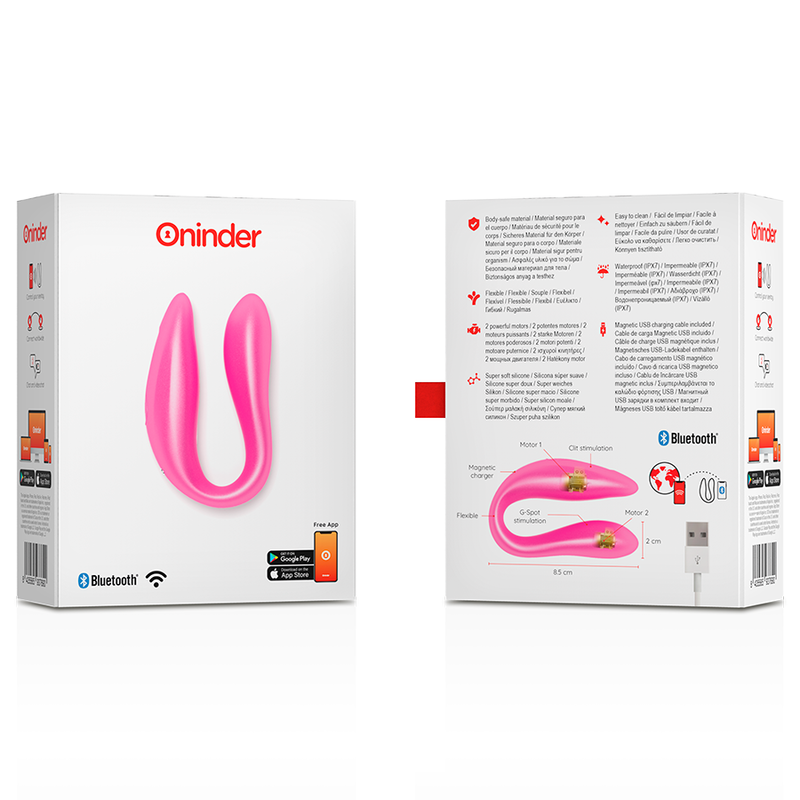 Vibratore Rabbit Punto G e Clitoride Oninder Lisboa — Rosa