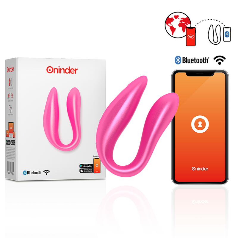 Vibratore Rabbit Punto G e Clitoride Oninder Lisboa — Rosa