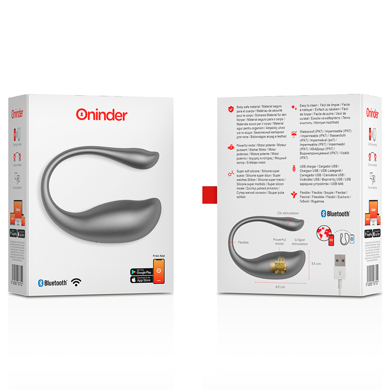 Uovo Vibrante Punto G Oninder Nairobi — App, Nero