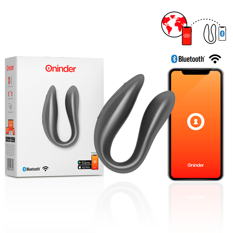 Vibratore Rabbit Coppia Oninder Lisboa — App, Nero
