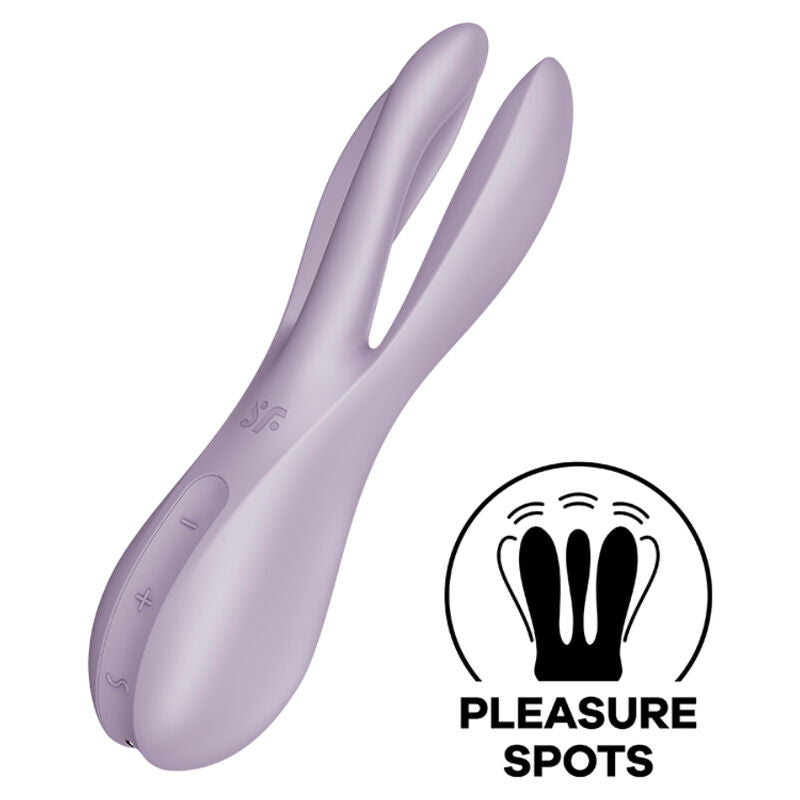 Vibratore Clitoride Satisfyer Threesome 2 — 3 Motori, 12 Modalità