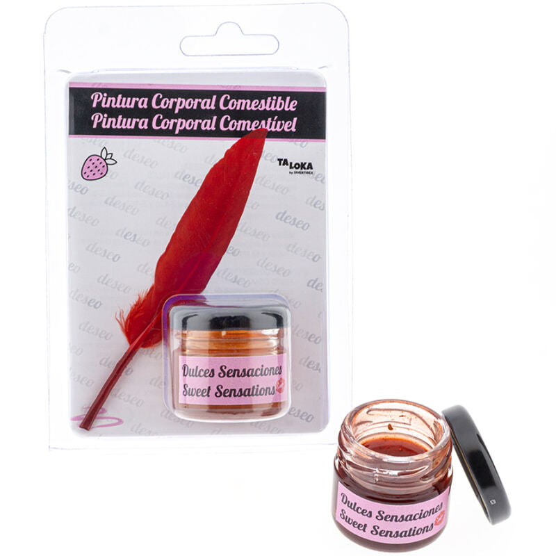Vernice Commestibile alla Fragola Taloka — Gel Alimentare Erotico