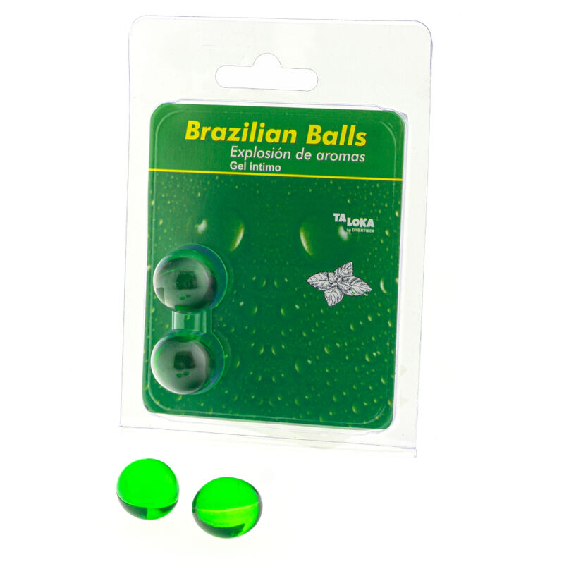 Gel Intimo a Palline Fondenti Taloka — Aroma Menta, 2 pz