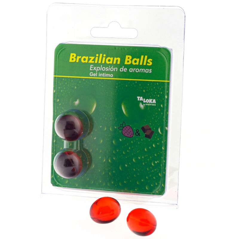 Gel Intimo Aromatizzato Taloka Brazilian Balls — Fragola e Cioccolato
