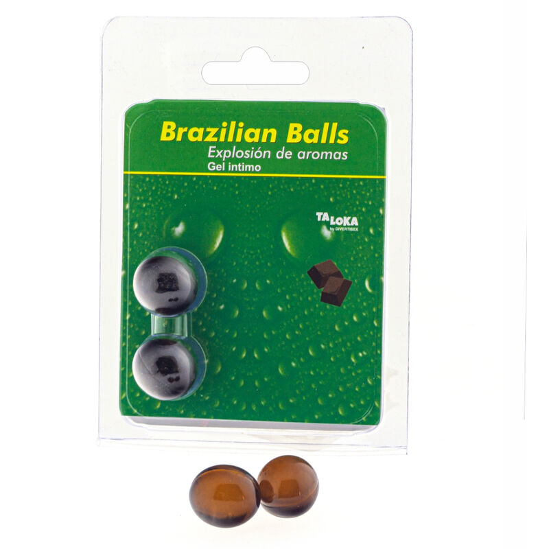 Gel Lubrificante al Cioccolato Taloka Sfere Brasiliane — 2 pz