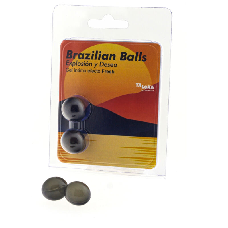 Gel Stimolante Effetto Fresco Taloka — 2 Sfere Brasiliane