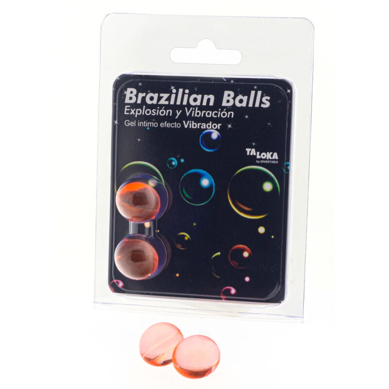 Gel Stimolante Vibrante Taloka Sfere Brasiliane — 2 Unità