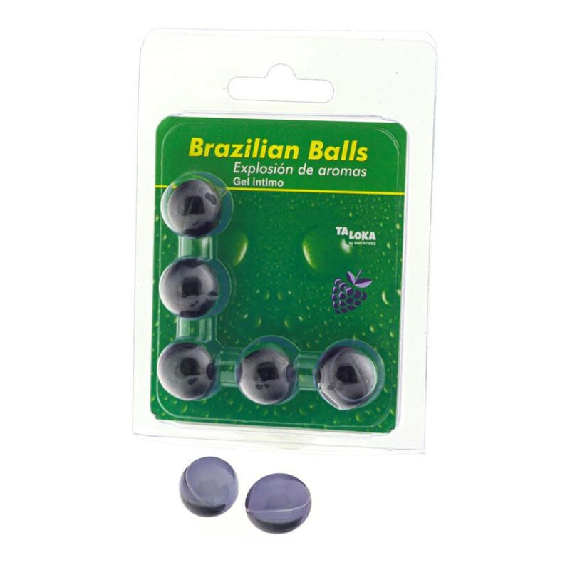 Gel Intimo con Sfere al Profumo di Frutti di Bosco Taloka — 5 Pz