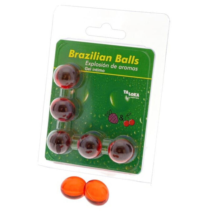 Gel Intimo Lubrificante Taloka Brazilian Balls — Fragola e Ciliegia