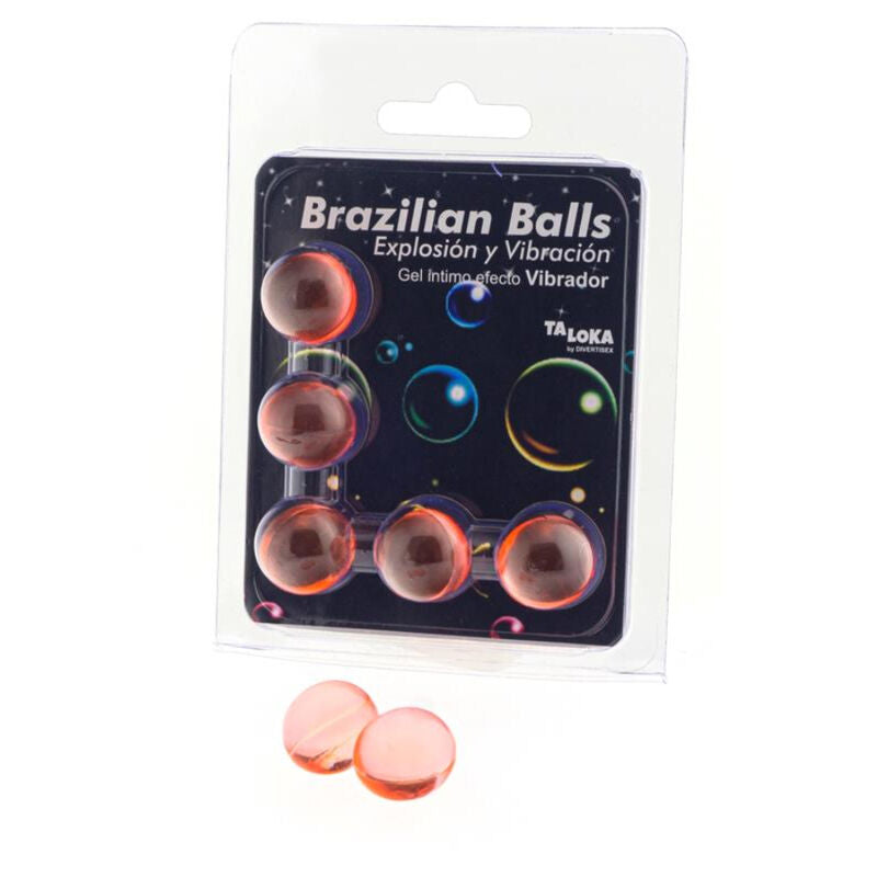 Gel Stimolante Vibrante Taloka Sfere Brasiliane — 5 Unità