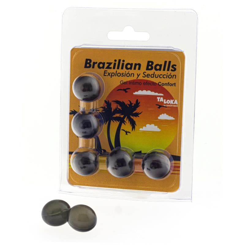 Sfere Brasiliane Lubrificante Gel Eccitante Taloka — 5 Unità