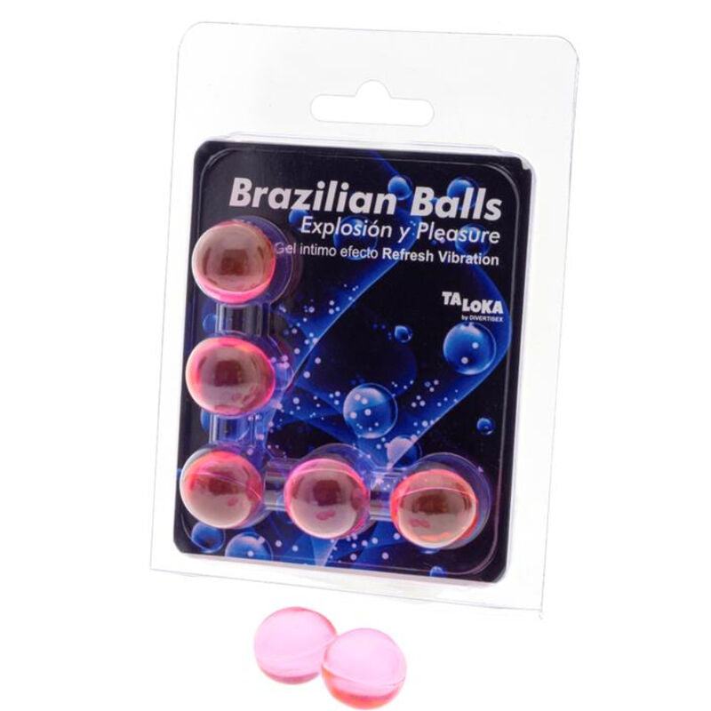 Gel Stimolante Vibrante Rinfrescante Taloka — 5 Sfere Brasiliane