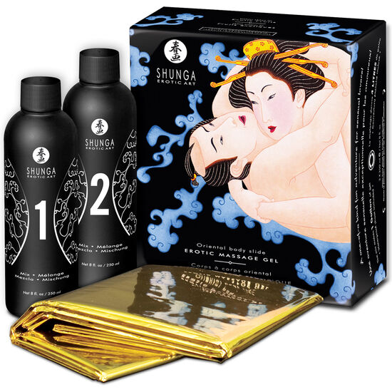 Olio da Massaggio Erotico Corpo a Corpo Shunga — Frutti Esotici