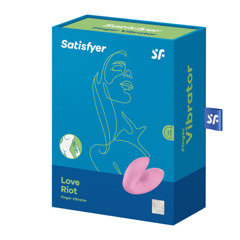 Vibratore da Dito Satisfyer Love Riot — Silicone, 12 Modalità