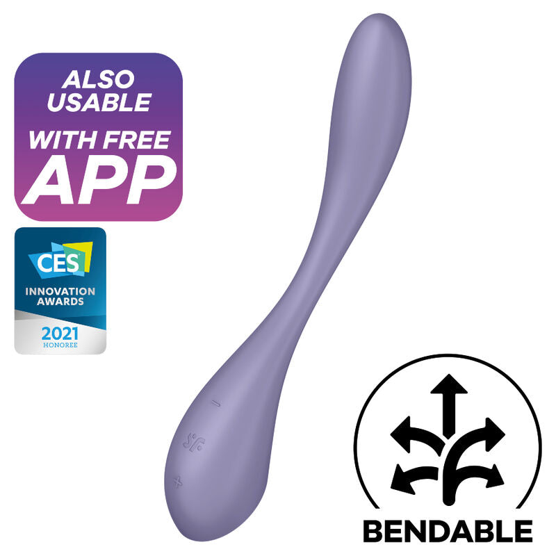 Vibratore Punto G Satisfyer G-Spot Flex 5 — Flessibile, Lilla