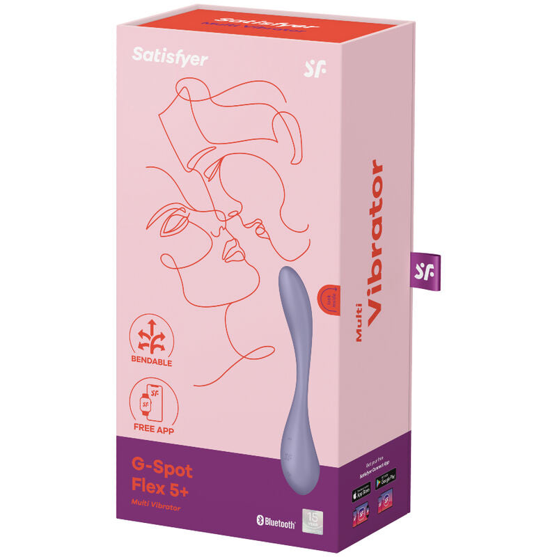 Vibratore Punto G Satisfyer G-Spot Flex 5 — Flessibile, Lilla