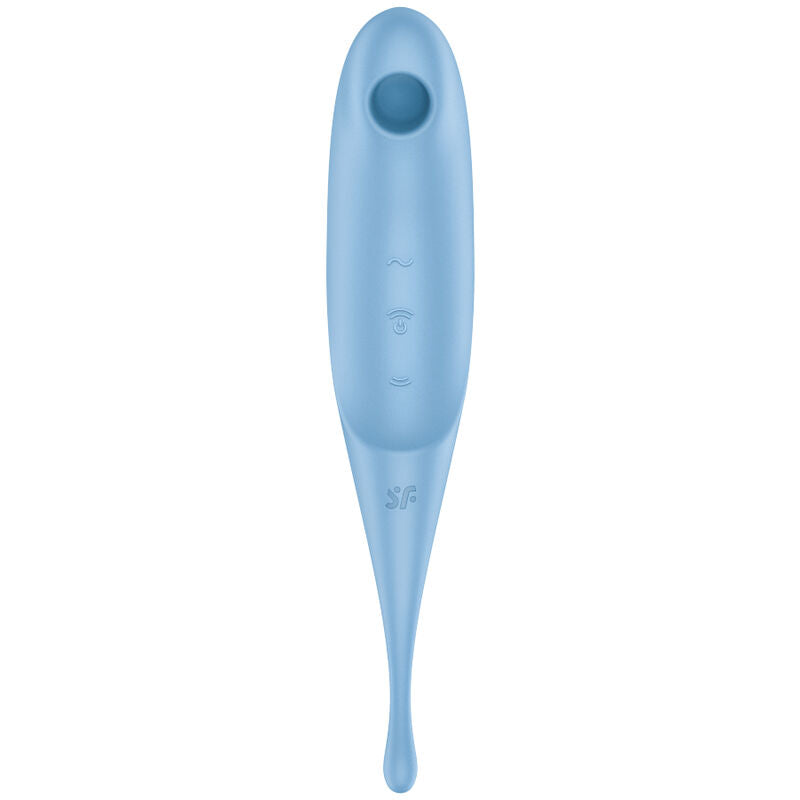 Succhia Clitoride Vibrante Satisfyer Twirling Pro — Blu