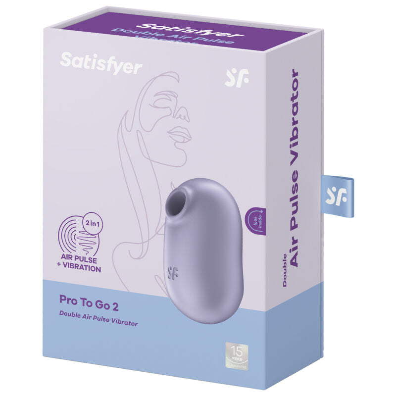 Succhia Clitoride Vibrante Satisfyer Pro To Go 2 — Viola