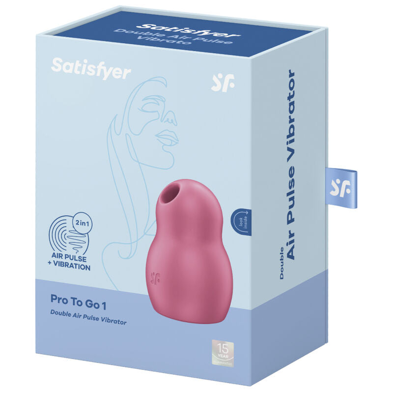 Succhia Clitoride Satisfyer Pro To Go 1 — Vibratore Doppio Rosso