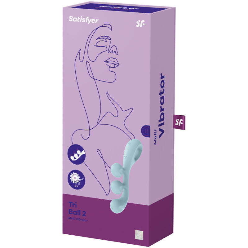 Vibratore Punto G Satisfyer Tri Ball 2 — 3 Motori, Blu