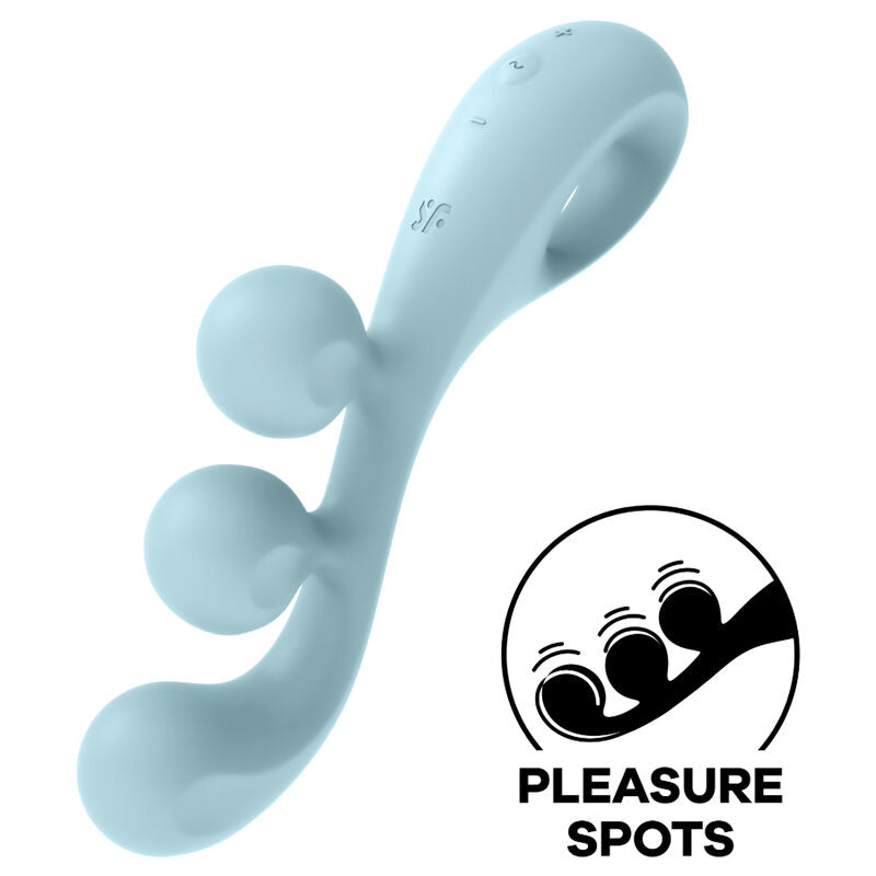 Vibratore Punto G Satisfyer Tri Ball 2 — 3 Motori, Blu