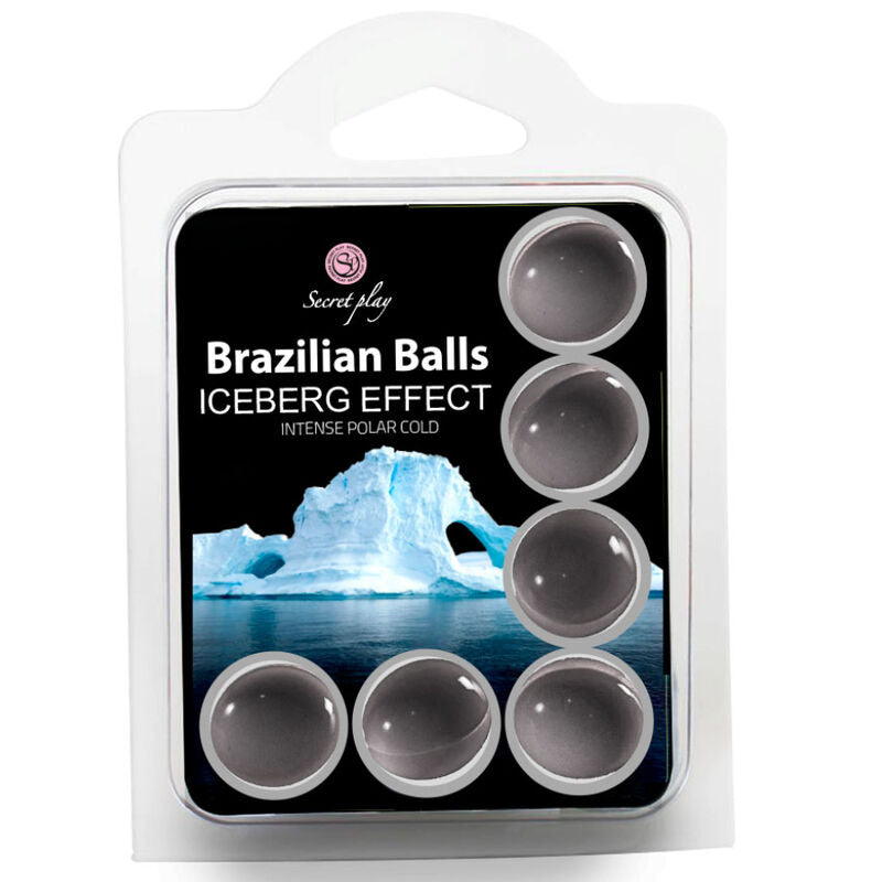Olio da Massaggio Erotico Secretplay Palline Brasiliane — 6 pz