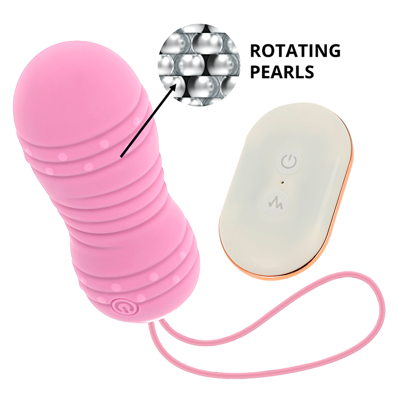 Uovo Vibrante Telecomandato Ohmama — 7 Modalità, Silicone Rosa