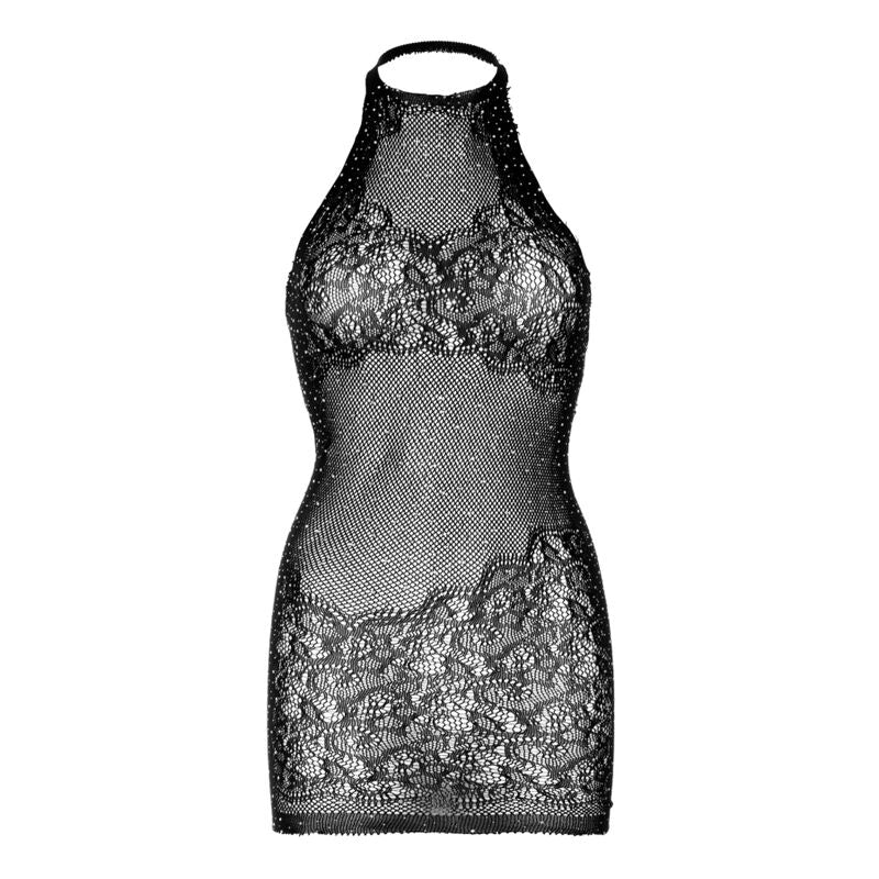 Lingerie Sexy con Strass Leg Avenue — Miniabito Pizzo, Taglia Unica